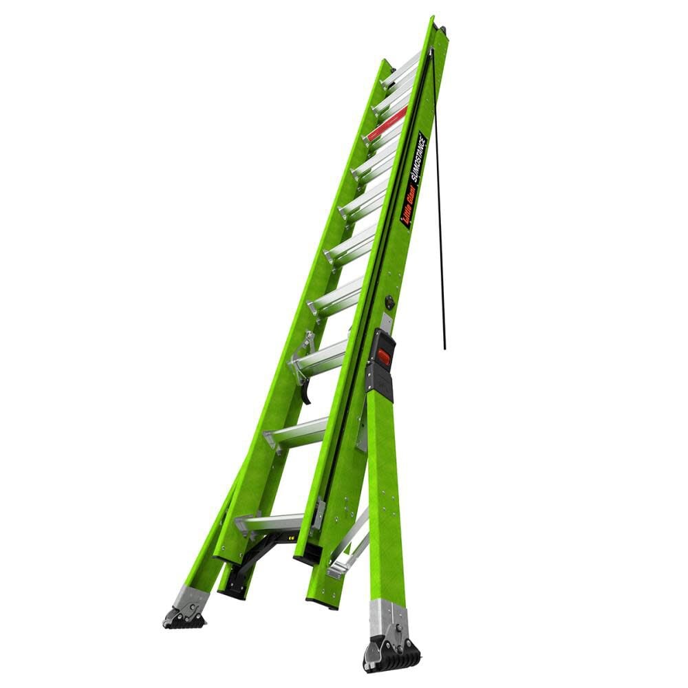 Little Giant Safety HyperLite SumoStance 20 ft Type IAA Fiberglass Extension Ladder – 17220