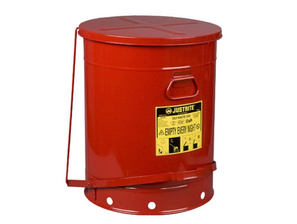 Justrite 21 Gallon Oily Waste Can - 09700