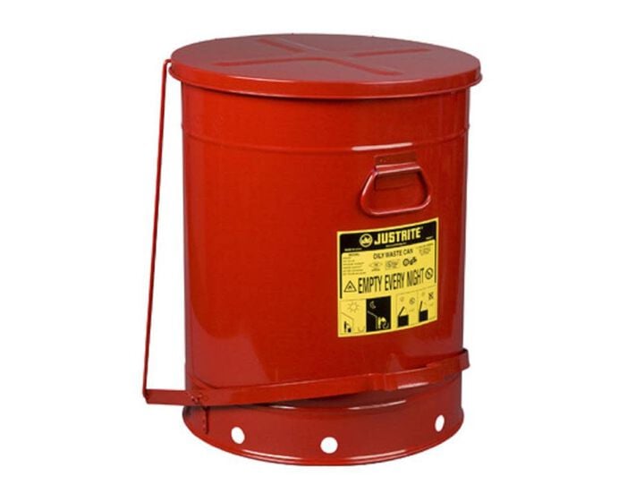 Justrite 21 Gallon Oily Waste Can