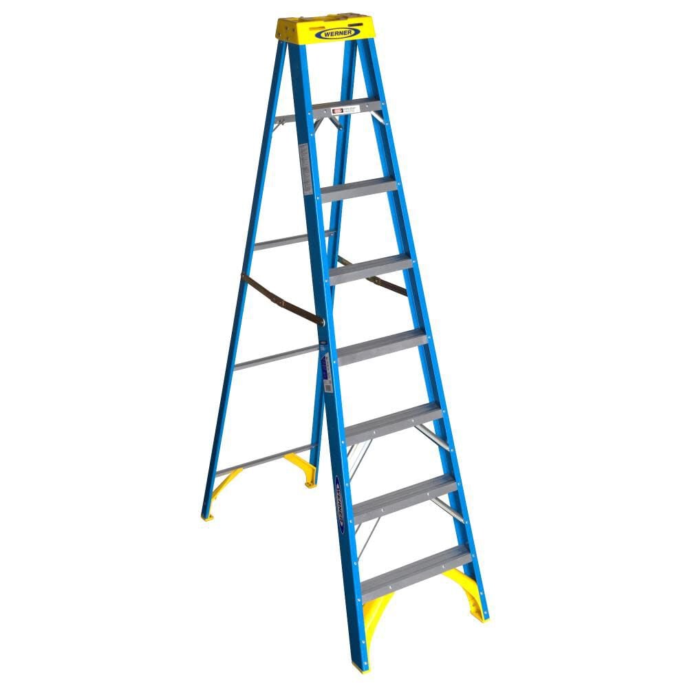 Werner 8 Ft. Type I Fiberglass Step Ladder – 6008