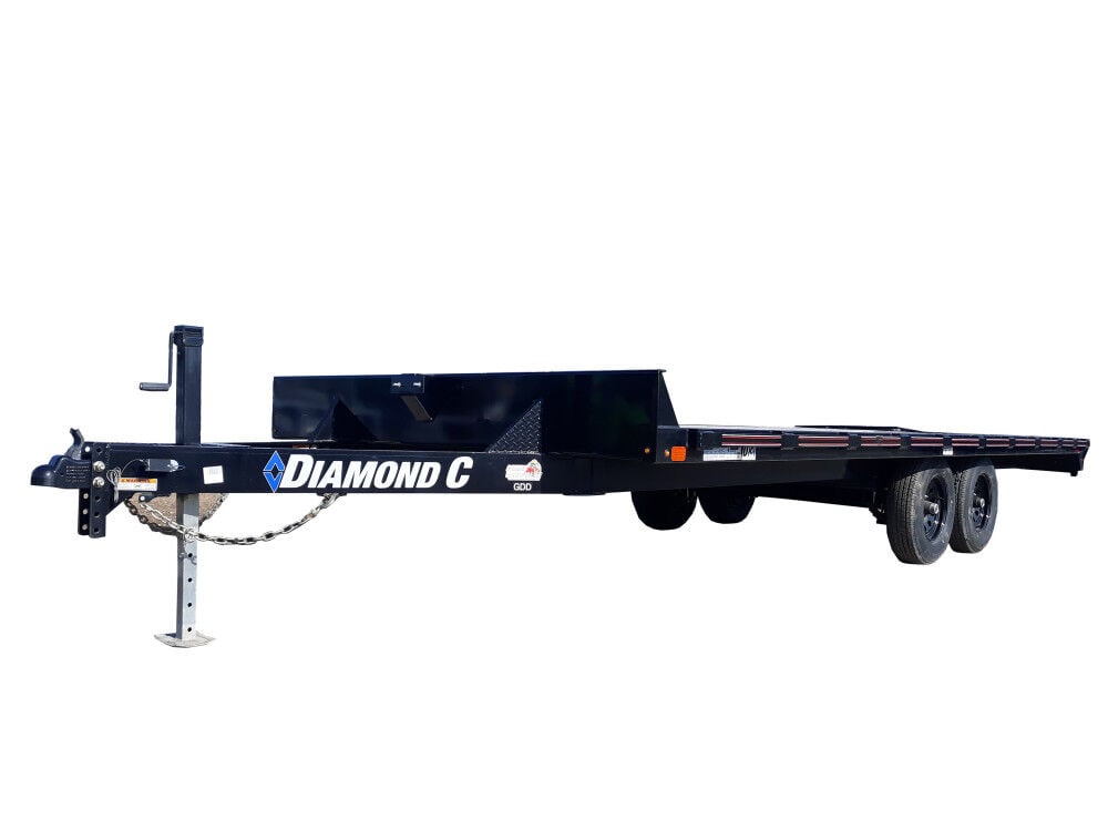 Diamond C GDD252L 20 Ft. x 102 Inch 9890 Lbs Tandem Axle General Duty Deck-Over Trailer – GDD252L20X102