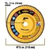 DEWALT 4 1/2in X 5/8in 11 40G T27 XP Ceramic Trim Flap Disc, small image number 2