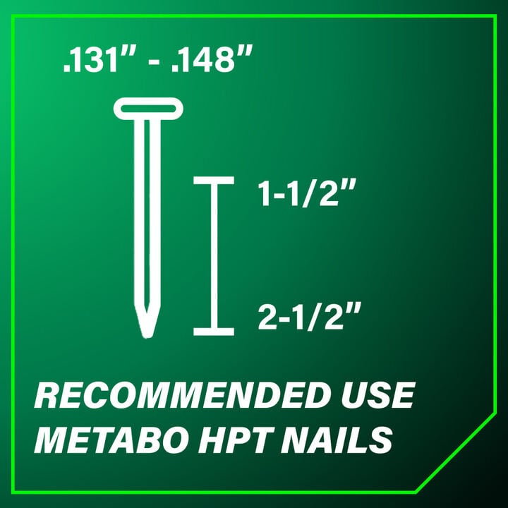 Metabo HPT Cordless Pneumatic 18V Metal Connector Nailer Kit, large image number 13