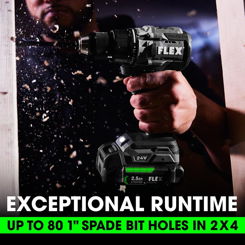 FLEX 24V Drill Driver Impact Driver Reciprocating Saw and Work Light Kit, large image number 6
