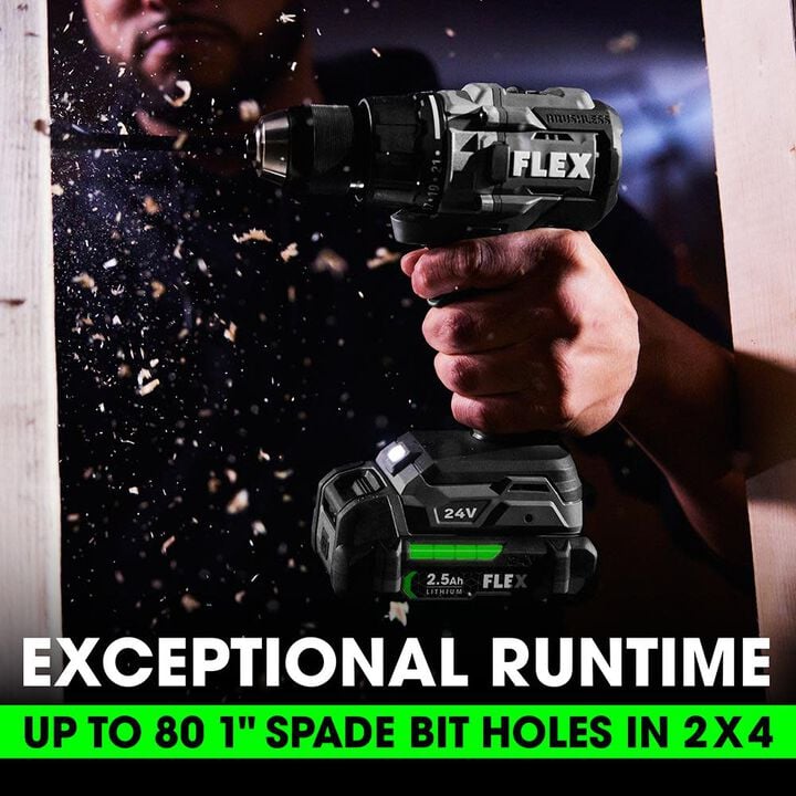 FLEX 24V Drill Driver Impact Driver Reciprocating Saw and Work Light Kit, large image number 5