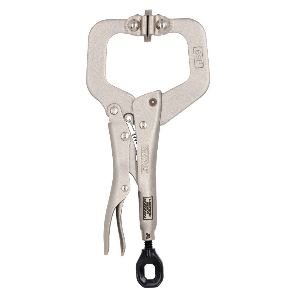 DEWALT 6 Inch C Clamp with Swivel Pads Locking Plier - DWHT6SP