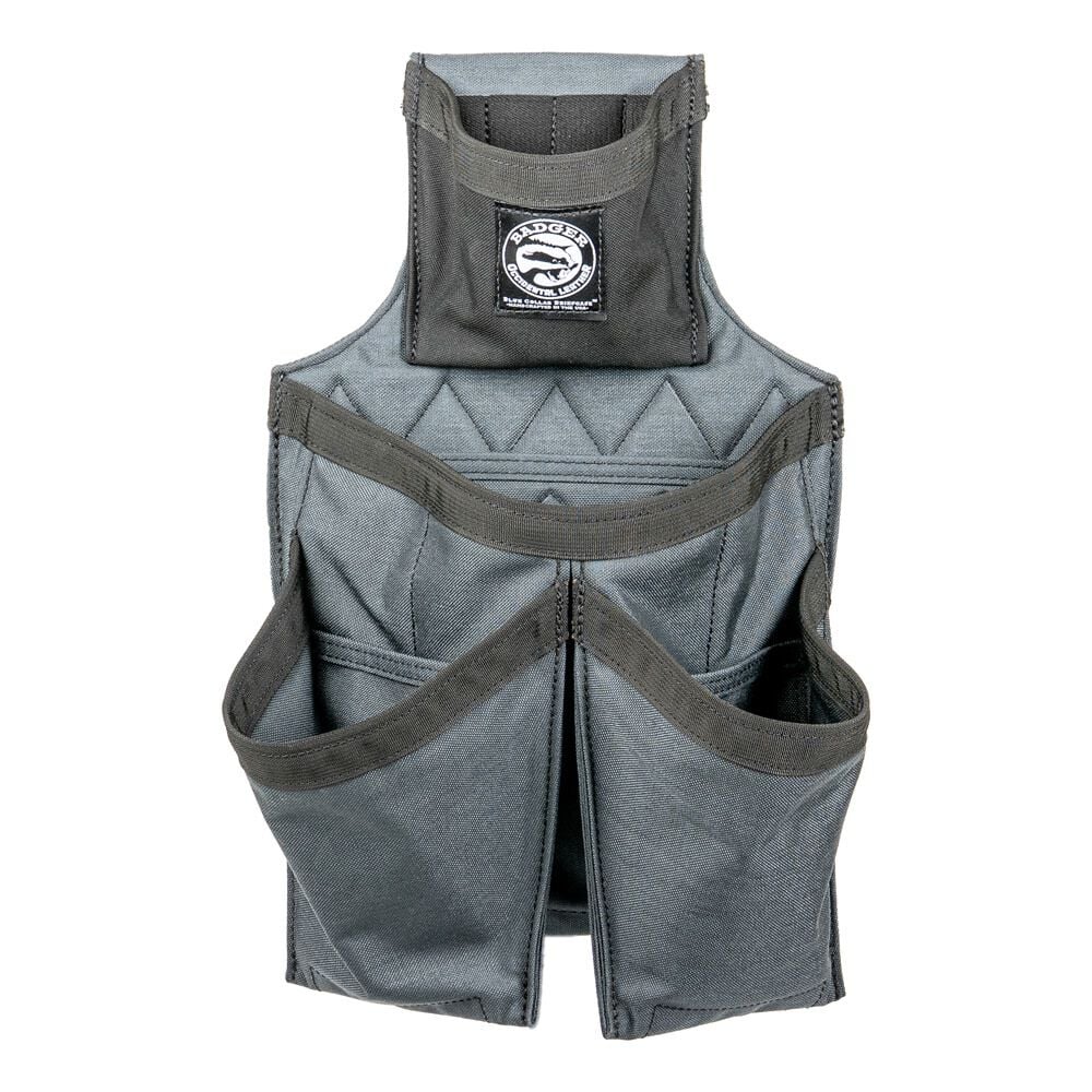 Badger Tool Belts B17 Twin Fastener Bag- Gunmetal - 443210