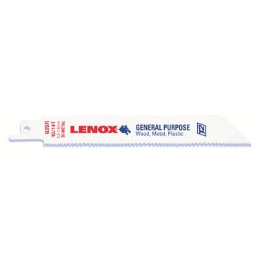 Lenox 6 In. 10/14 TPI Reciprocating Blade 5 Pk, large image number 0