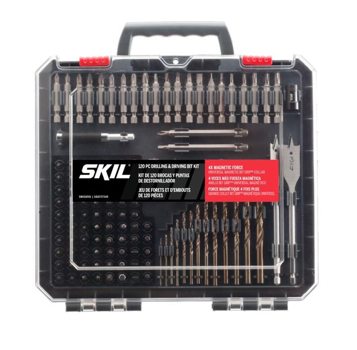 SKIL Drilling and Screw Driving Kit with Bit Grip 120pc