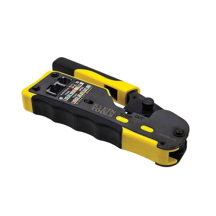 Klein Tools Ratcheting Ethernet Cable Crimper/Stripper/Cutter for Pass-Thru, large image number 11