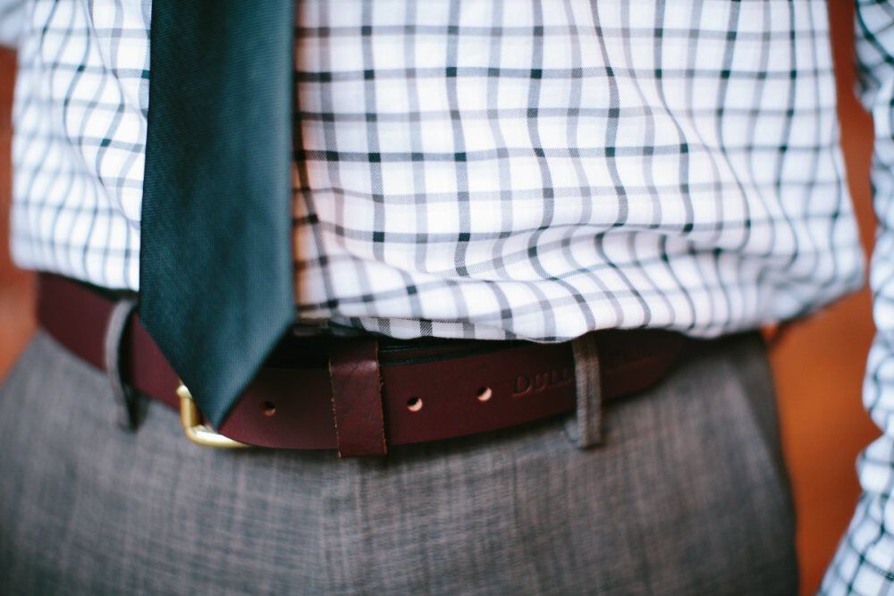 Duluth Pack 1.25 In. W x 32 In. Waist Size Brown Leather Belt, large image number 3