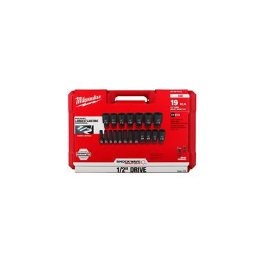 Milwaukee M18 FUEL 1/2 Inch High Torque Impact Wrench Combo Kit, 19-Piece Socket Set Bundle, large image number 8