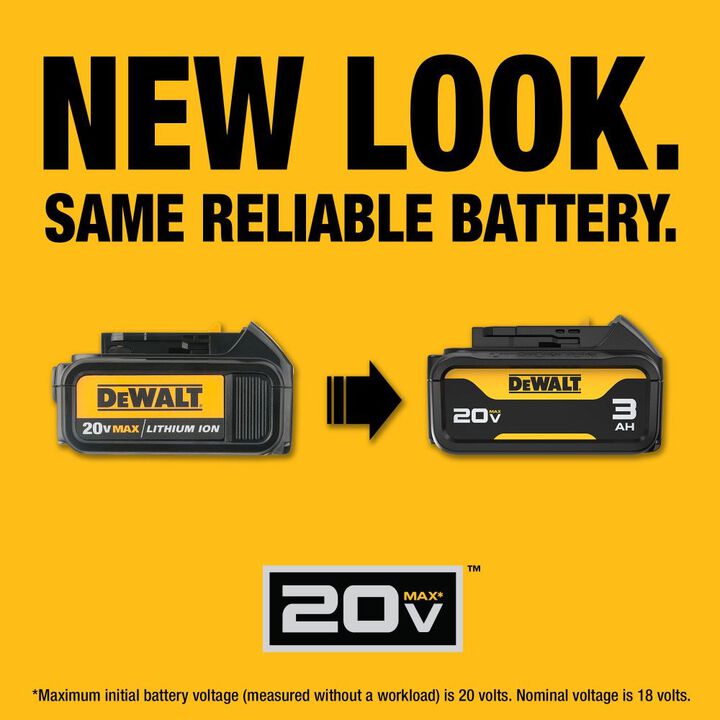 DEWALT 20V MAX 20V 3Ah Lithium Ion Power Tool Battery Pack with Fuel Indicator, large image number 1