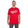 Milwaukee Heavy Duty T-Shirt Big Logo Short Sleeve Red, small