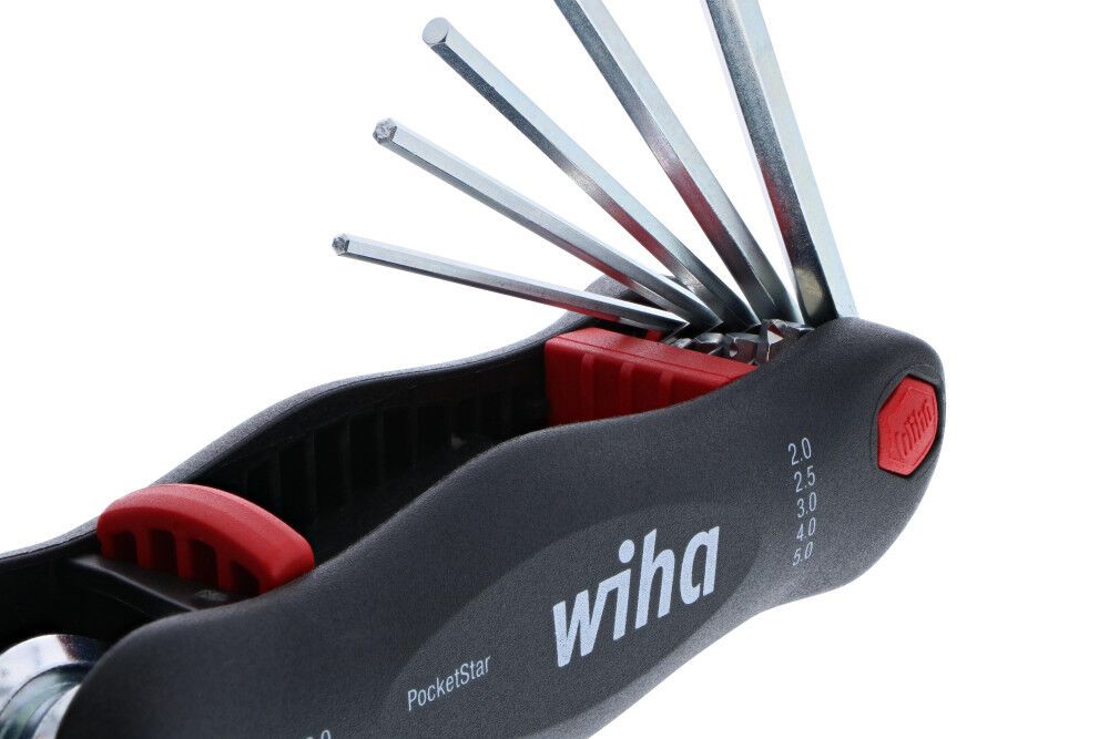 Wiha PocketStar Hex Key Fold Out 7pc Set Metric, large image number 4