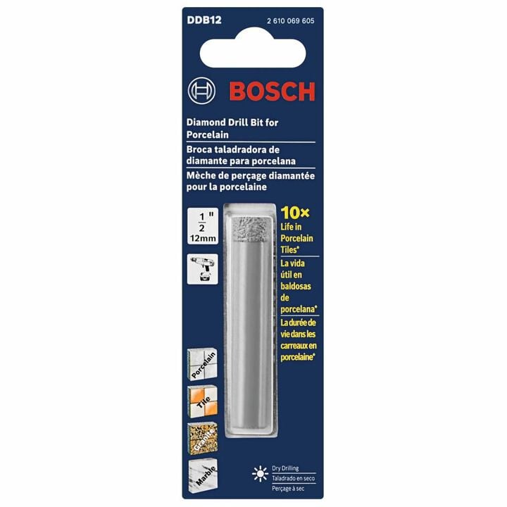 Bosch 1/2 in Porcelain Diamond Drill Bit, large image number 1