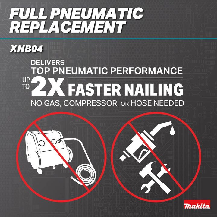 Makita 18V LXT LithiumIon Brushless Cordless 2 Inch Brad Nailer 18 Gauge (Bare Tool), large image number 6