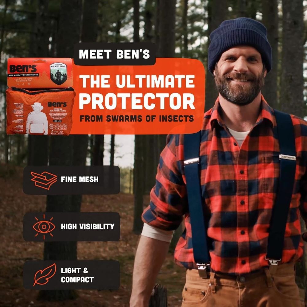Bens S/M InvisiNet Bug Jacket & Mitts Set 6 Piece Bundle, large image number 5