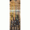 Green Touch 100% Steel & Vinyl Wall Mount Fishing Rod Rack, small