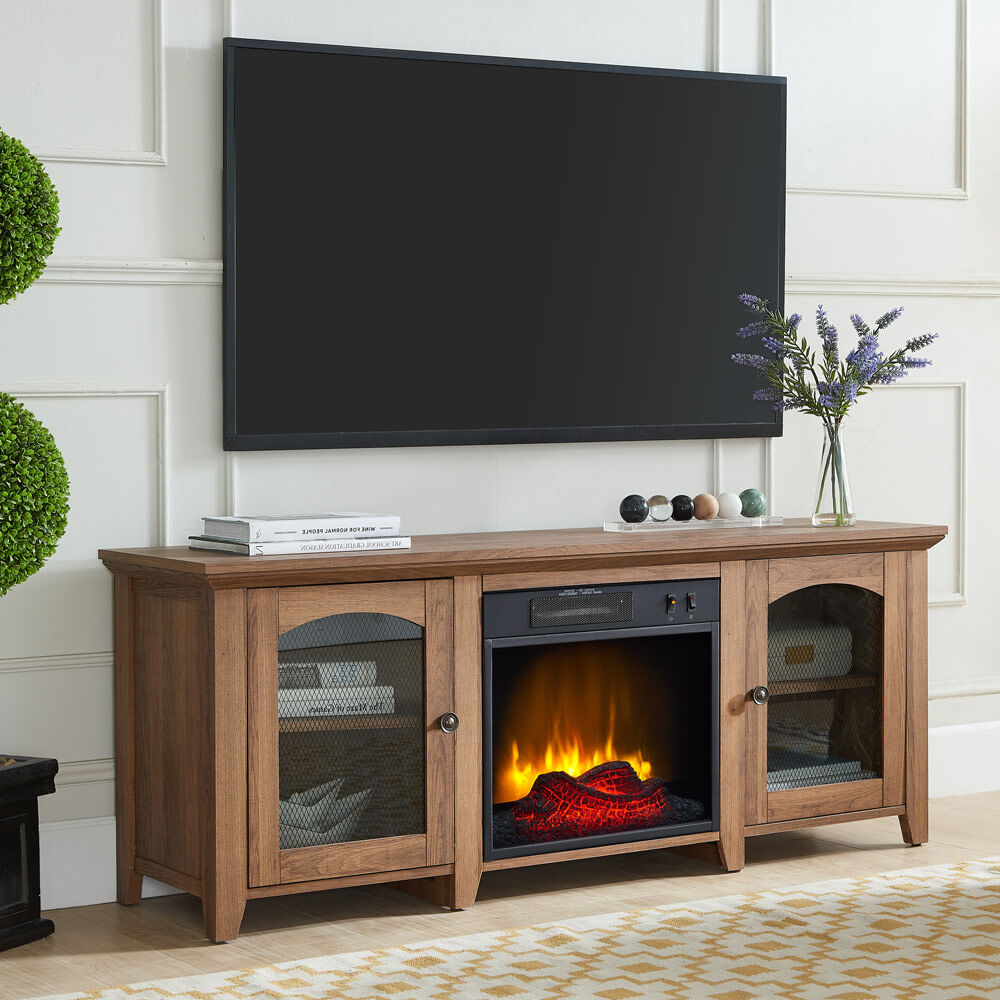 Hearthpro Media Electric Fireplace with Arch Doors SP6616-OF-RB64 from  Hearthpro - Acme Tools