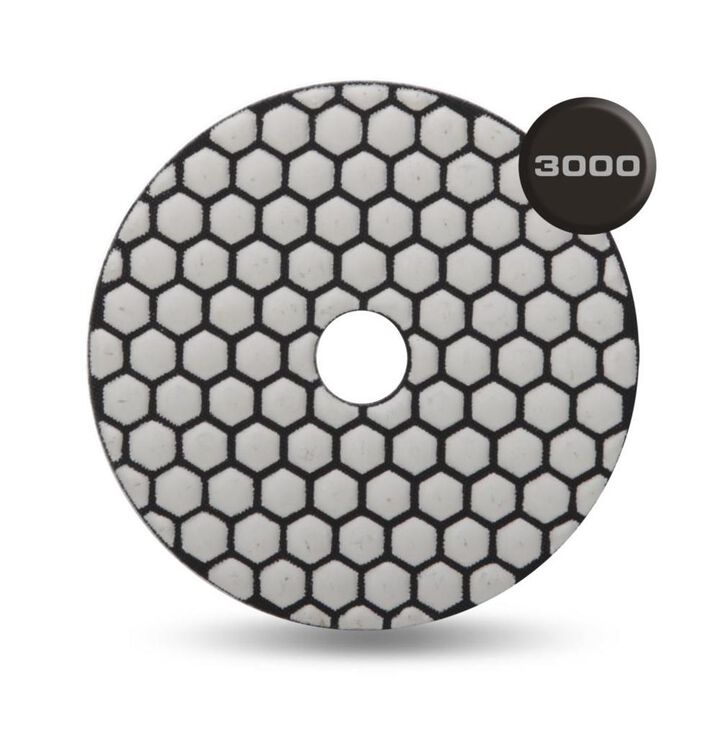 Rubi Tools Resin Dry Polishing Pad 3000 Grit 4 In., large image number 1