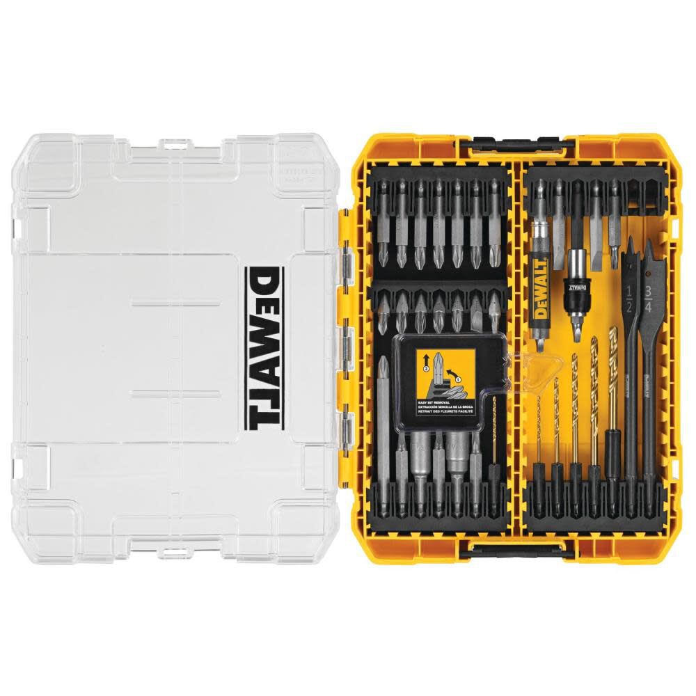 Dewalt drill bit hotsell set tough case