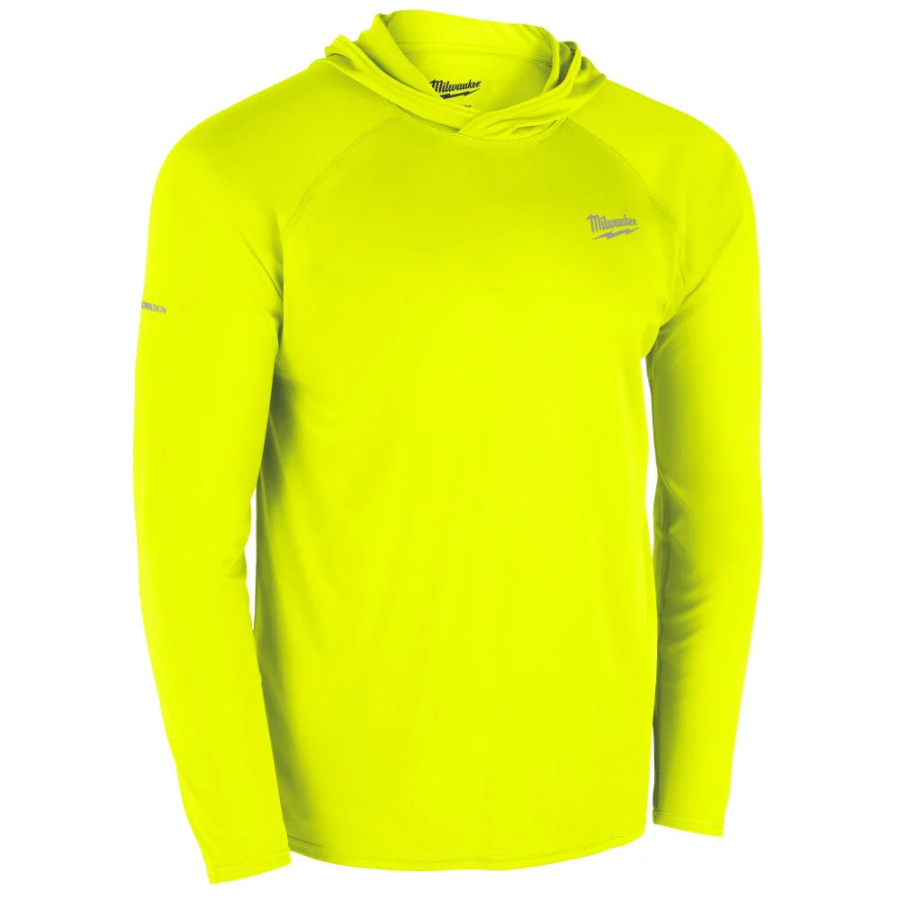 Milwaukee WORKSKIN Hooded Sun Shirt Yellow Size Small - M550Y-S