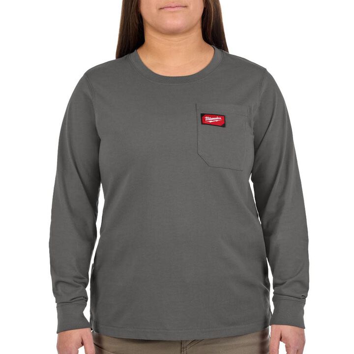 Milwaukee Women's GRIDIRON Pocket T-Shirt - Long Sleeve, swatch