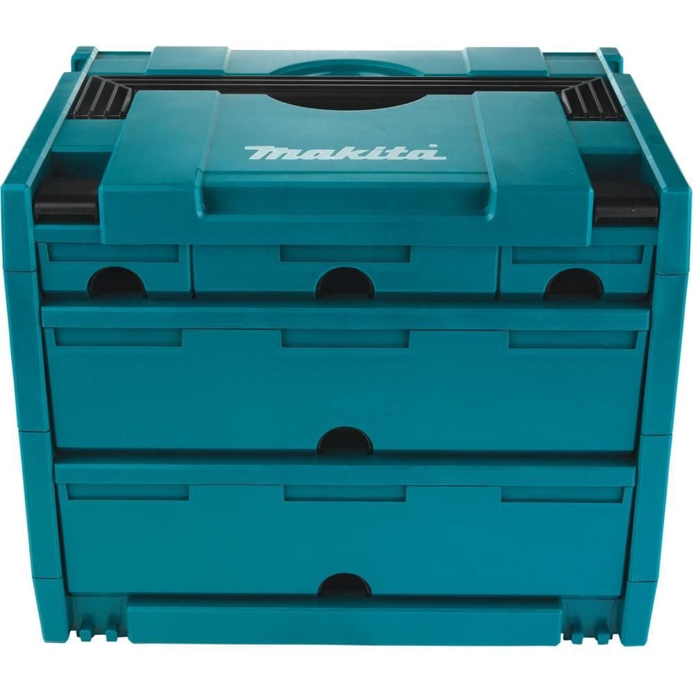 Makita MAKPAC 5 Drawer Interlocking Case 12 1/2in x 15 1/2in x 11 5/8in, large image number 3