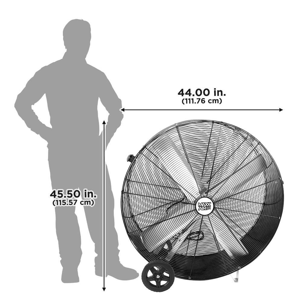 Maxx Air Pro-FLEX 42 Inch 10000 CFM 120V 2-Speed Drum Fan, large image number 8