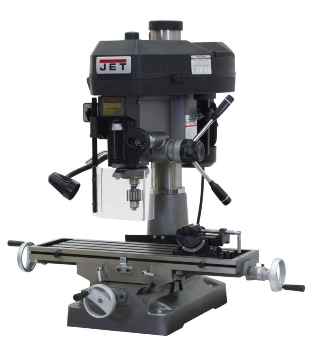 JET JMD-18 with Newall C80 DRO & Table Powerfeed Installed, large image number 1