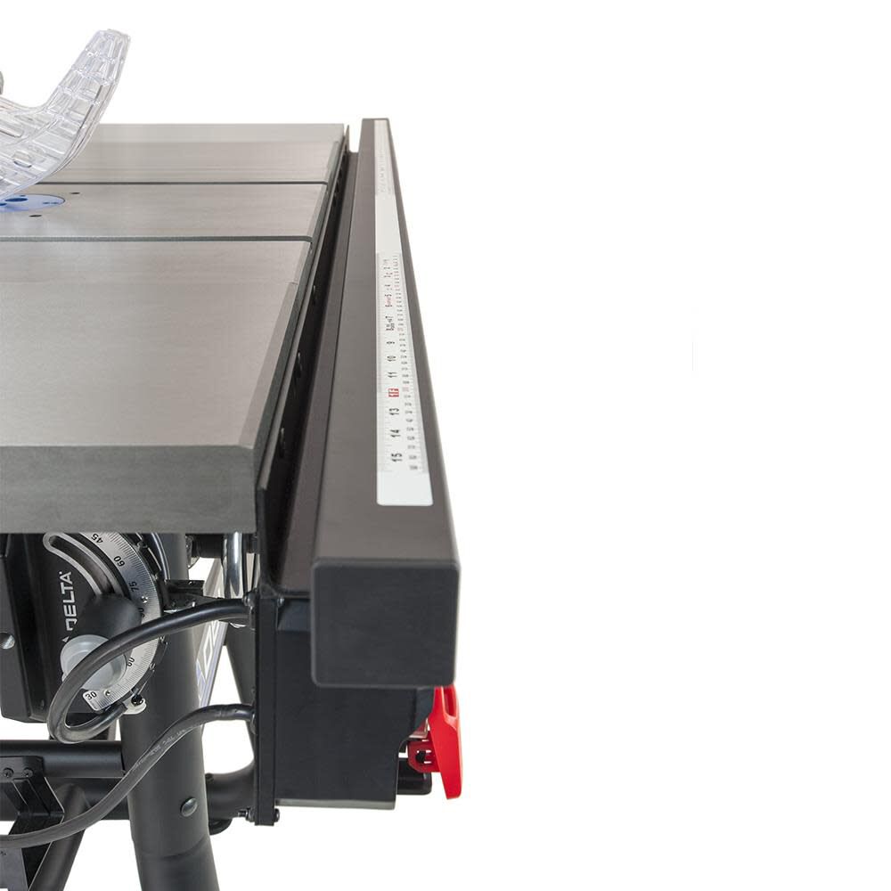 Delta 10in Contractor Table Saw with 52in Rip Capacity & Extension Wings, large image number 8