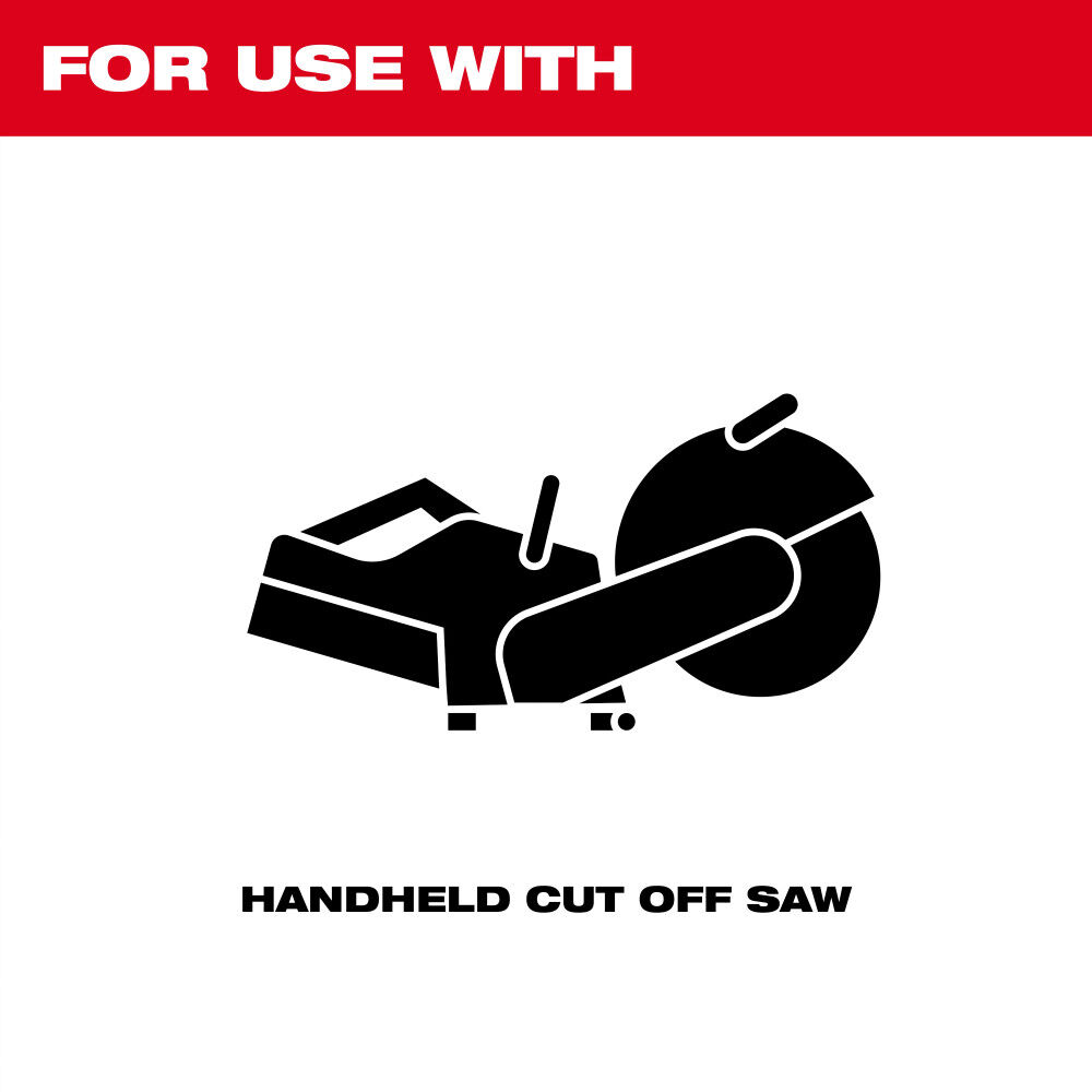 Milwaukee 12 Inch x 1/8 Inch x 20mm Masonry Cut Off Wheel Type 1, large image number 4