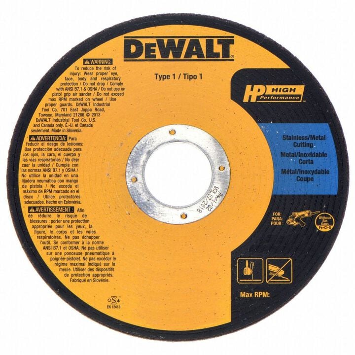 DEWALT 3 In. x .035 In. x 3/8 In. A60T Long Life Wheel- 1 Pack, large image number 2