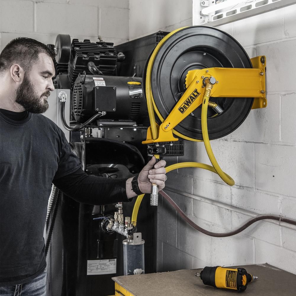 DEWALT 1/2 in. x 50 ft. Double Arm Auto Retracting Air Hose Reel, large image number 2