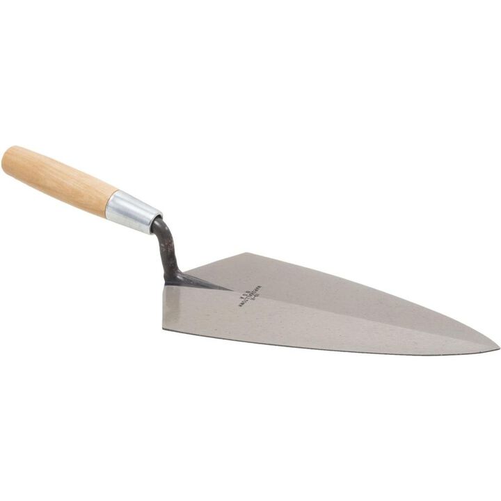 Marshalltown 11 Inch x 5-1/2 Inch Steel Blade Brick Trowel with Plastic Handle, large image number 1