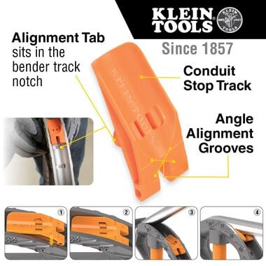 Klein Tools Aluminum Conduit Bender 3/4in EMT, large image number 2