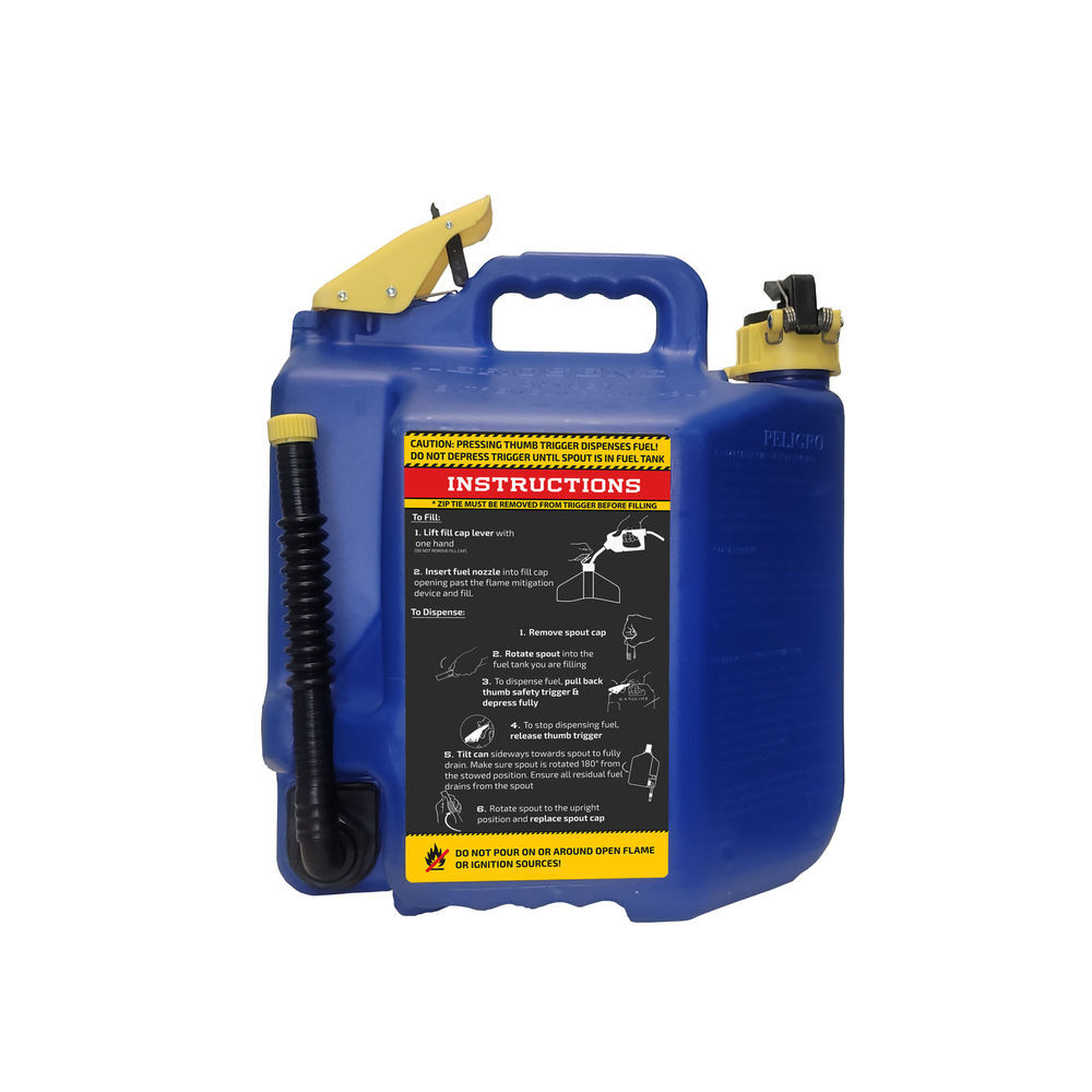 Surecan 5 Gal Safety Blue Kerosene Can Type II, large image number 4