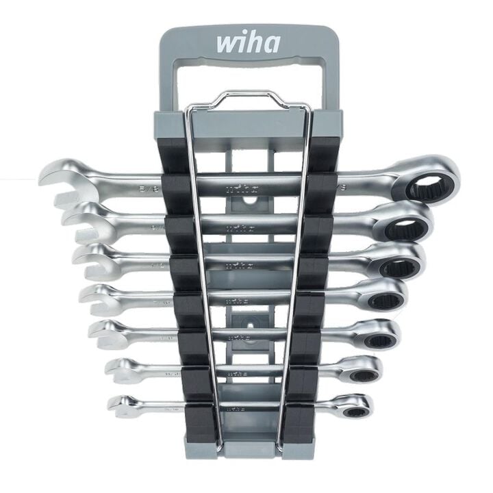 Wiha Combination Ratchet Wrench Set SAE 7pc