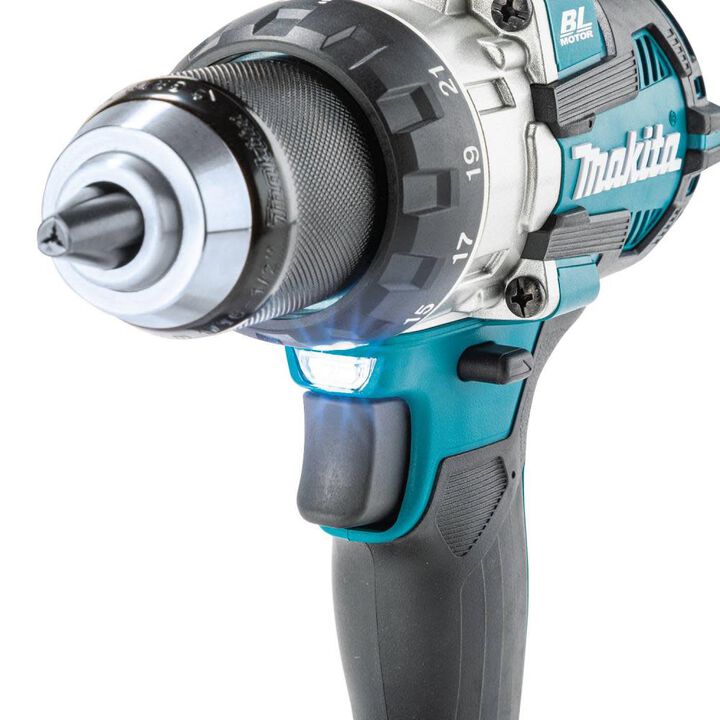 Makita 18V LXT Lithium Ion Brushless Cordless 1/2 Inch Driver Drill (Tool Only) & Impact GOLD 14 Pc. Titanium Drill Bit Set Bundle, large image number 8