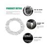 Johndow 5 x 16 Inch Steering Wheel Covers 500 Pieces, small image number 3
