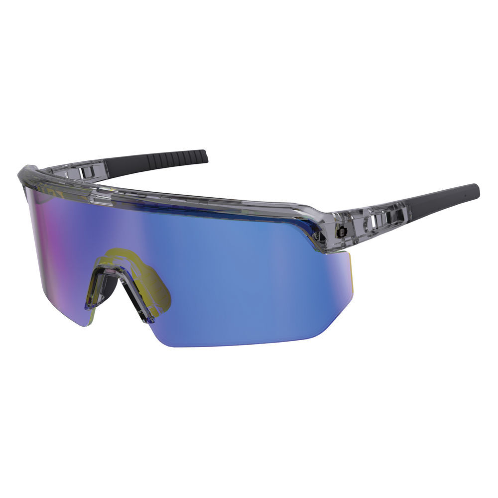 Ergodyne AEGIR-AFASM Safety Glasses, Clear Smoke Frame, Blue Mirror Lens, large image number 9