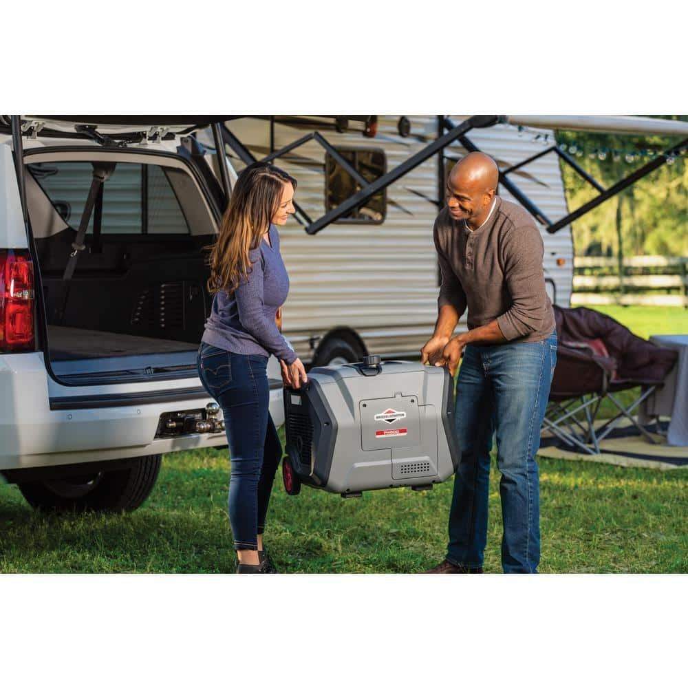 Briggs and Stratton PowerSmart Series 4500 Watt 50 State Remote Start Inverter Generator with CO Guard, large image number 6