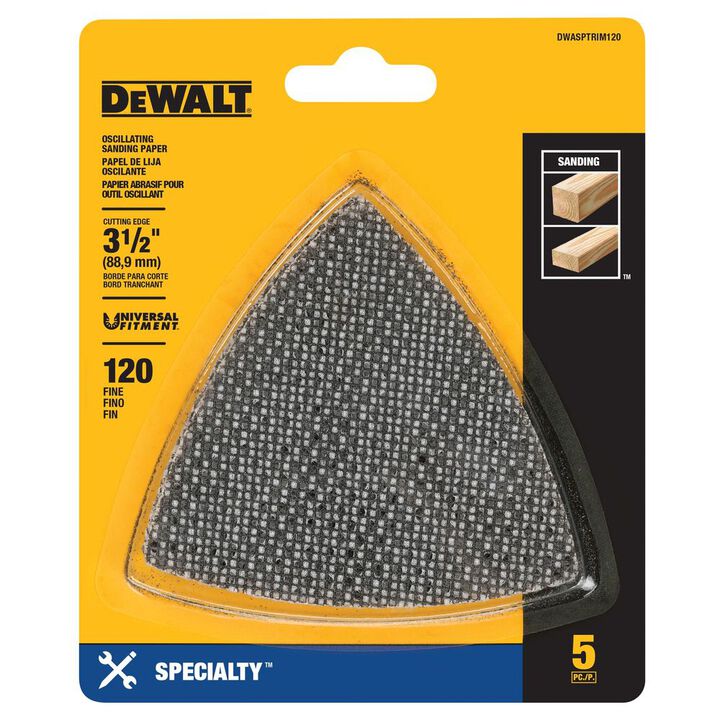DEWALT Mesh Oscillating Triangle 120 Grit (5 PACK), large image number 3