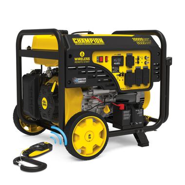 Champion Power Equipment 8000-Watt Wireless Remote Start Home Backup Portable Generator with CO Shield
