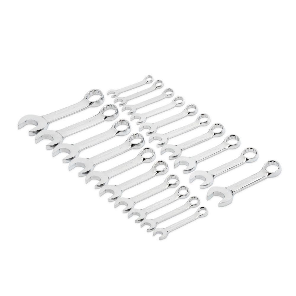 GEARWRENCH 20-Piece 12-Point Metric and Standard (SAE) Standard Combination Wrench Set - 81903