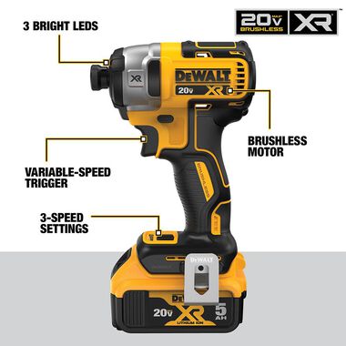DEWALT 20V MAX 2 Tool Kit Including Hammer Drill/Driver with FLEXV Advantage