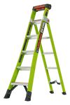 Little Giant Safety King Kombo Industrial Fiberglass 8' to 14' Combo Ladder, small