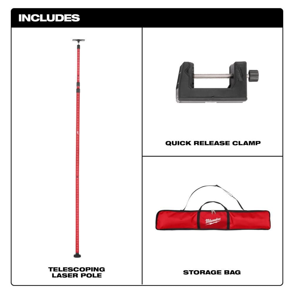 Milwaukee 12' Telescoping Laser Pole, large image number 3