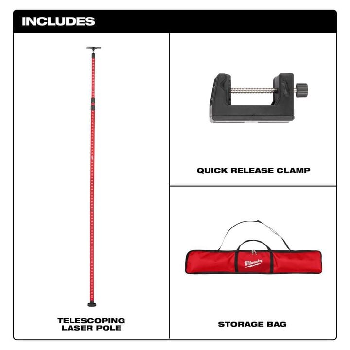Milwaukee 12' Telescoping Laser Pole, large image number 2